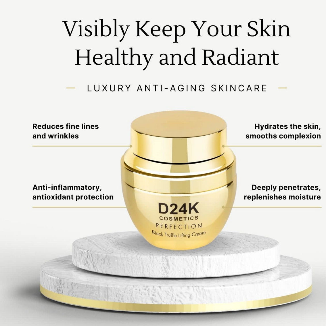 D24K Perfection Lifting Cream with Black Truffle & Black Pearl - Image 3 of 3