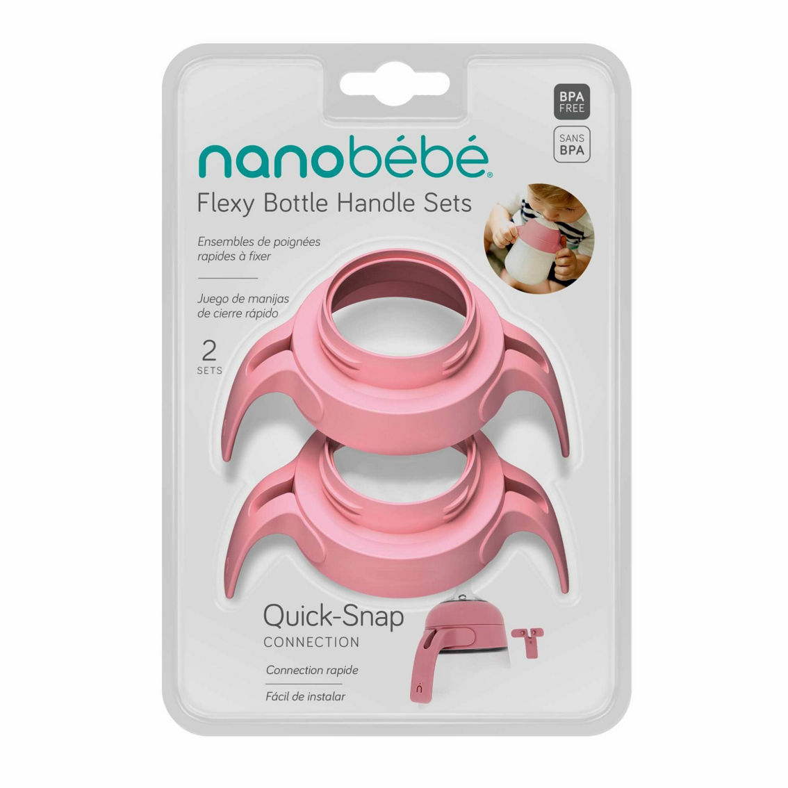 Nanobebe Flexy Bottle Quick-Click Handles - Image 2 of 3