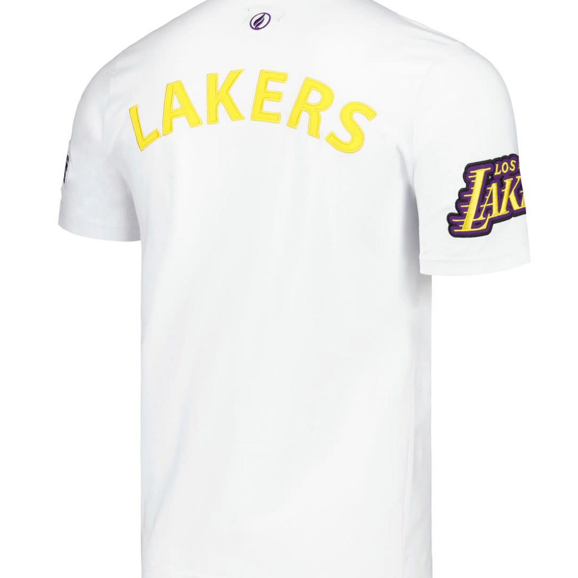 FISLL Unisex White Los Angeles Lakers Heritage Crest T-Shirt - Image 4 of 4