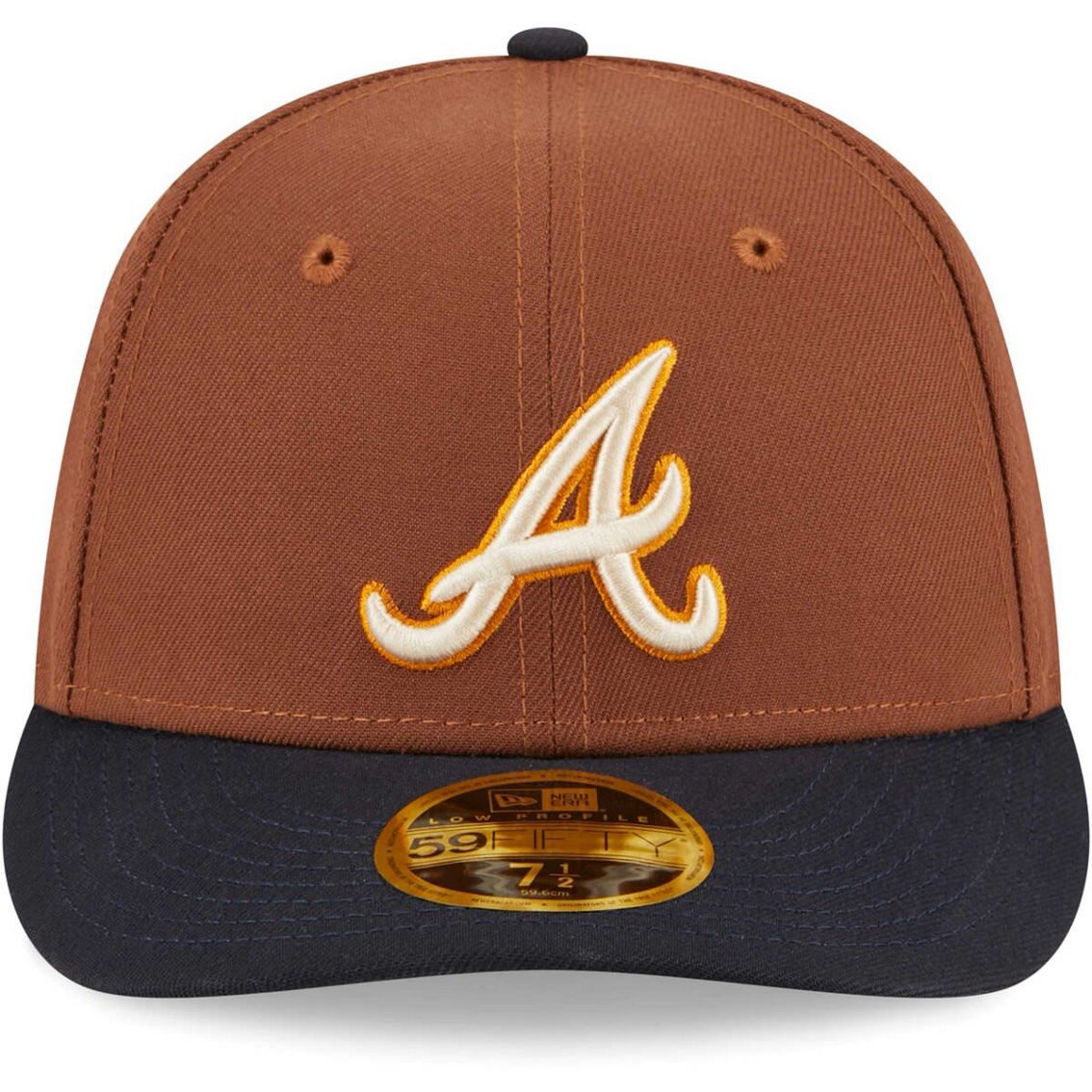 New Era Men's Brown Atlanta Braves Tiramisu Low 59FIFTY Fitted Hat - Image 3 of 4