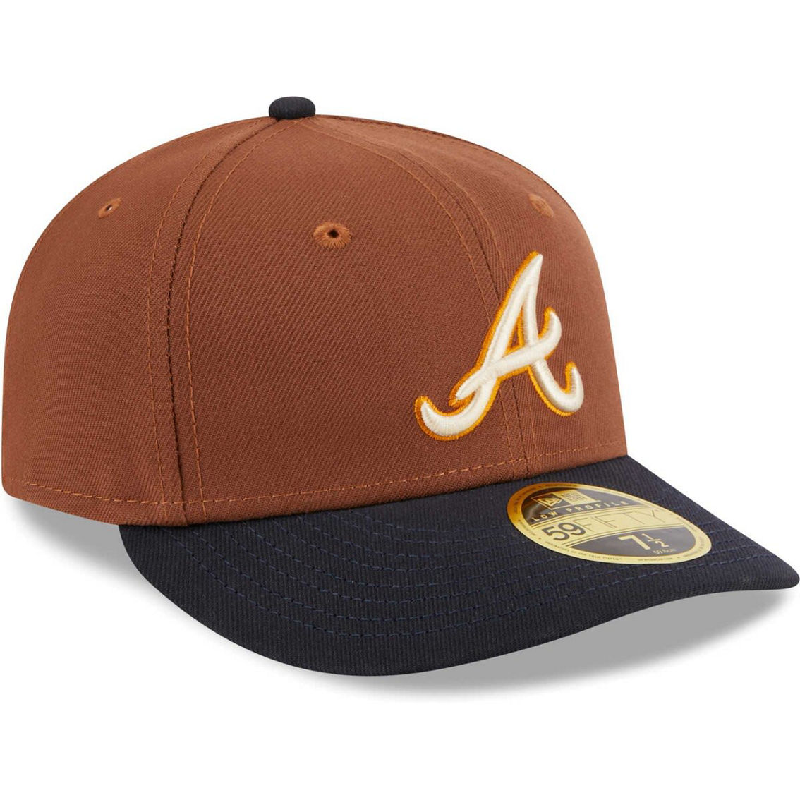 New Era Men's Brown Atlanta Braves Tiramisu Low 59FIFTY Fitted Hat - Image 4 of 4