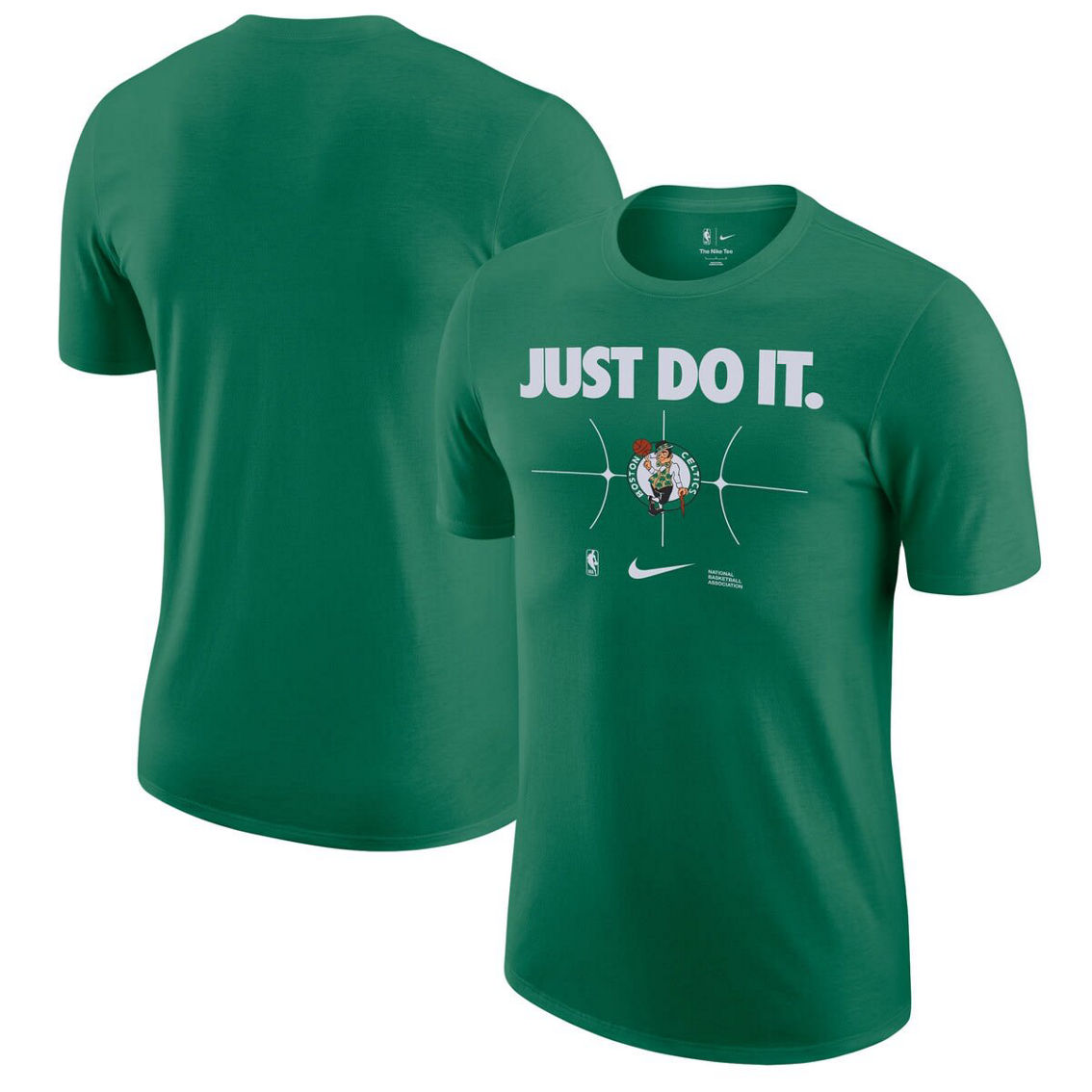 Nike Men's Kelly Green Boston Celtics Just Do It T-Shirt - Image 2 of 4