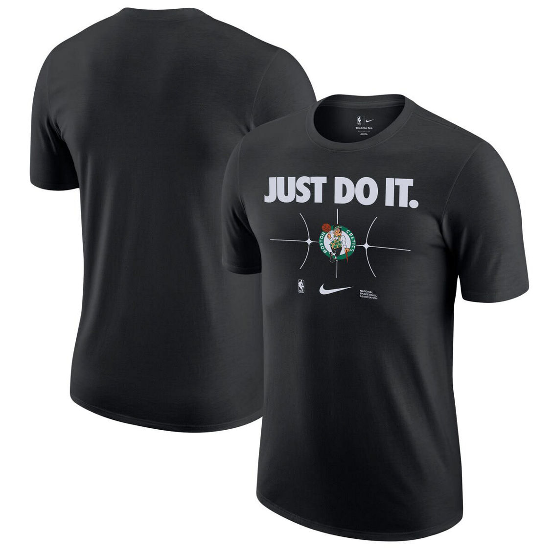 Nike Men's Black Boston Celtics Just Do It T-Shirt - Image 2 of 4