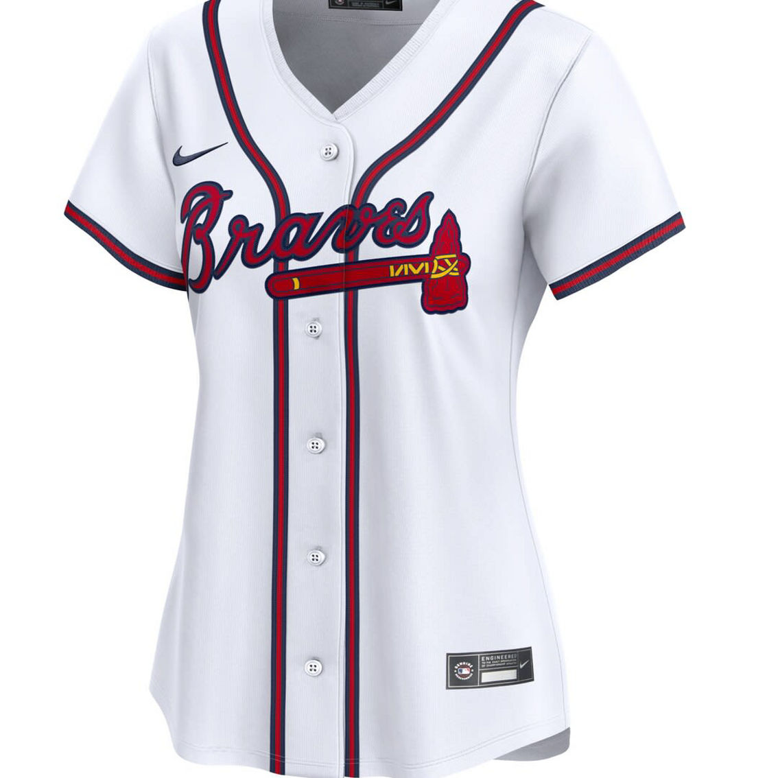 Nike Women's Ozzie Albies White Atlanta Braves Home Limited Player Jersey - Image 3 of 4
