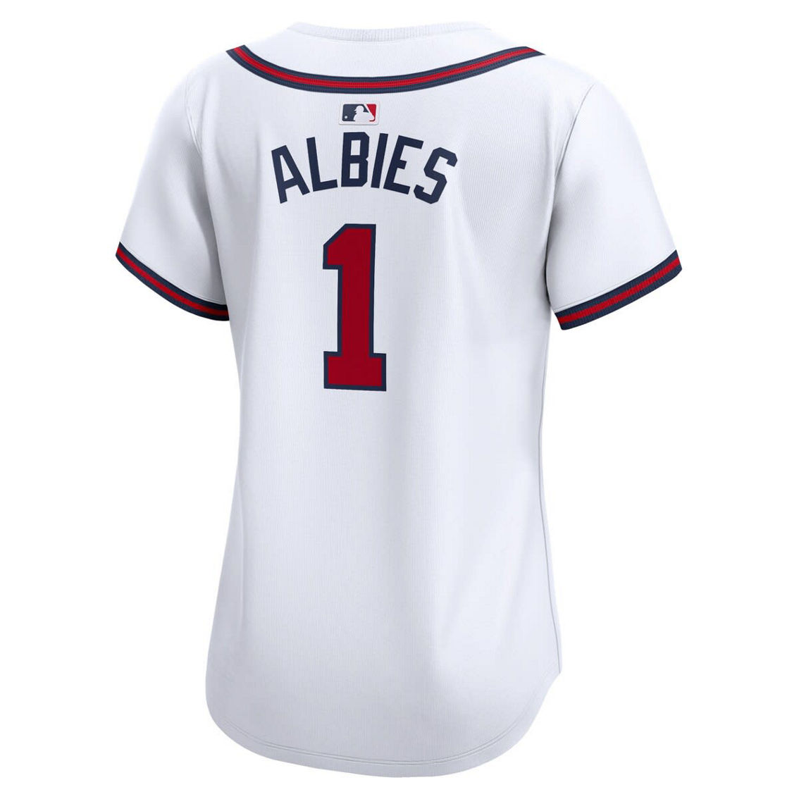 Nike Women's Ozzie Albies White Atlanta Braves Home Limited Player Jersey - Image 4 of 4