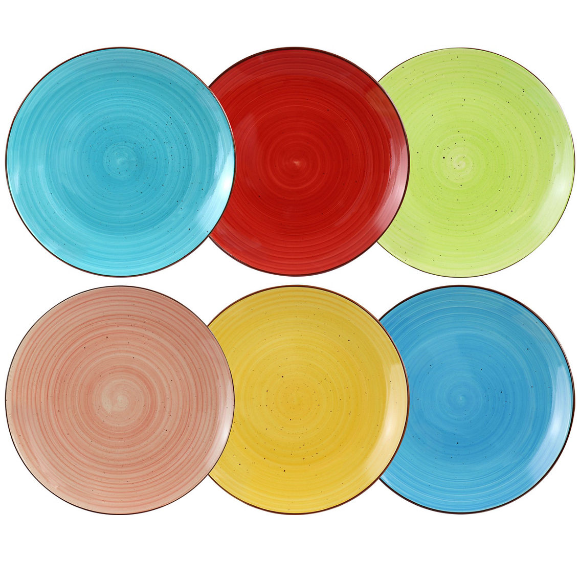 Elama Sebastian 18 Piece Double Bowl Stoneware Dinnerware Set in Assorted Colors - Image 3 of 5