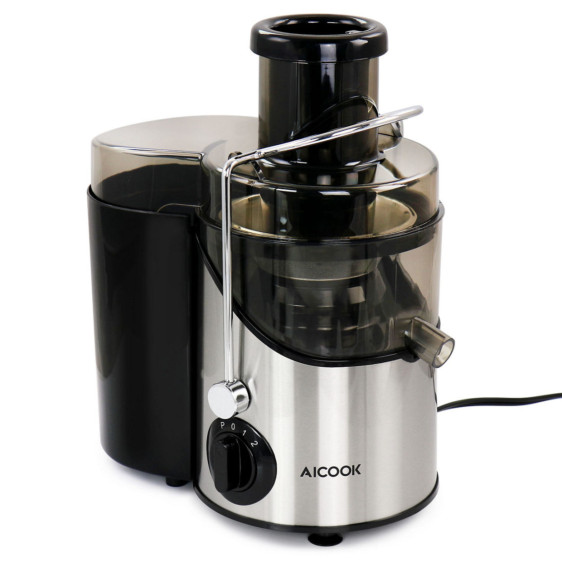 AICOOK Centrifugal Self Cleaning Juicer and Juice Extractor in Silver - Image 2 of 5