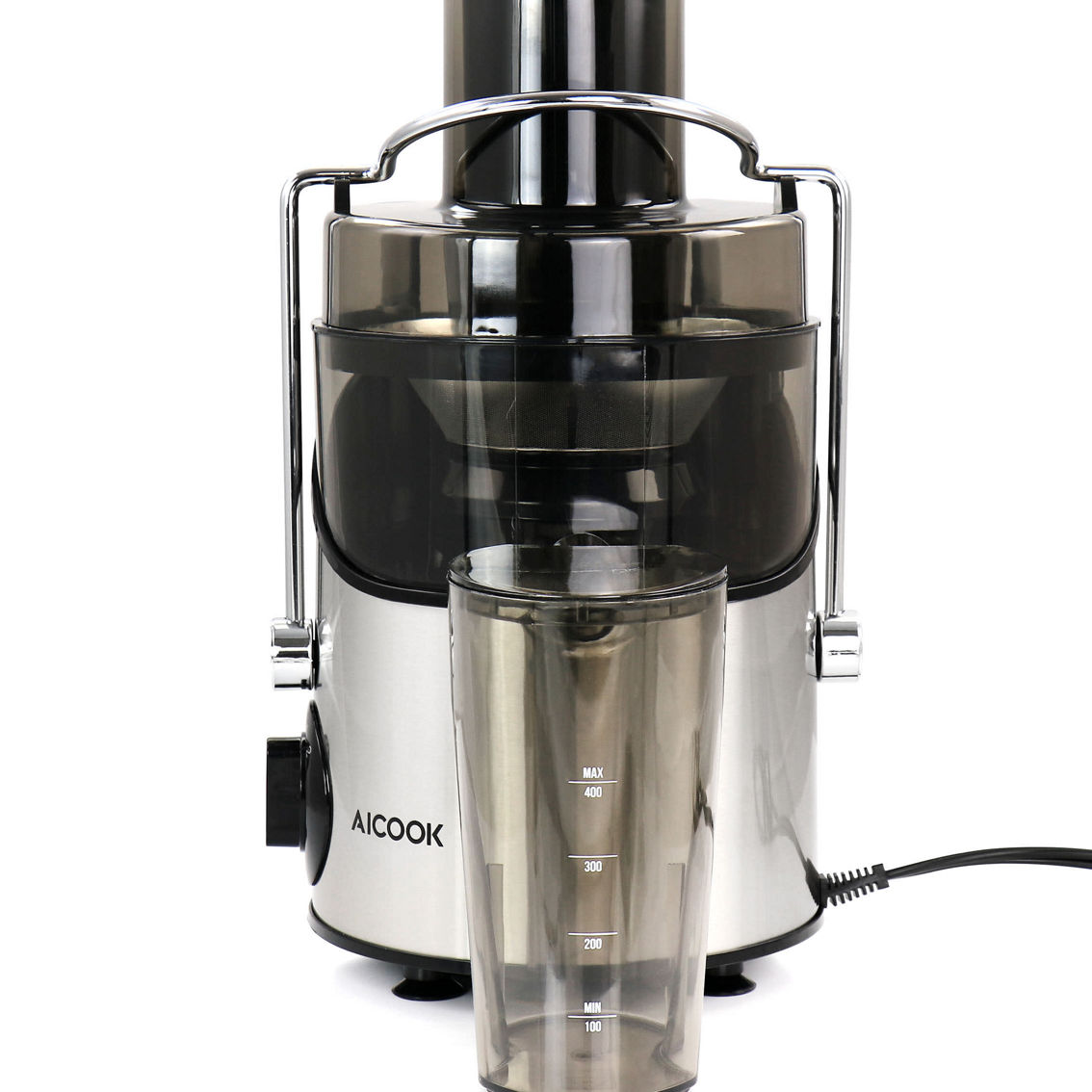 AICOOK Centrifugal Self Cleaning Juicer and Juice Extractor in Silver - Image 3 of 5