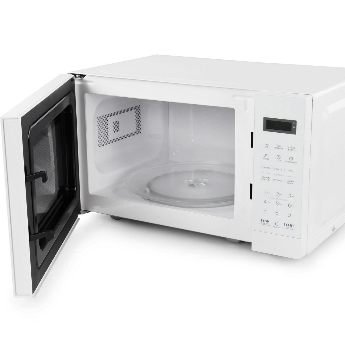 Black and Decker 0.7 Cu Ft 700 Watt LED Digital Microwave Oven in White with Chi - Image 2 of 5