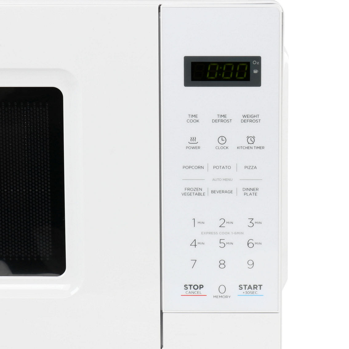 Black and Decker 0.7 Cu Ft 700 Watt LED Digital Microwave Oven in White with Chi - Image 3 of 5