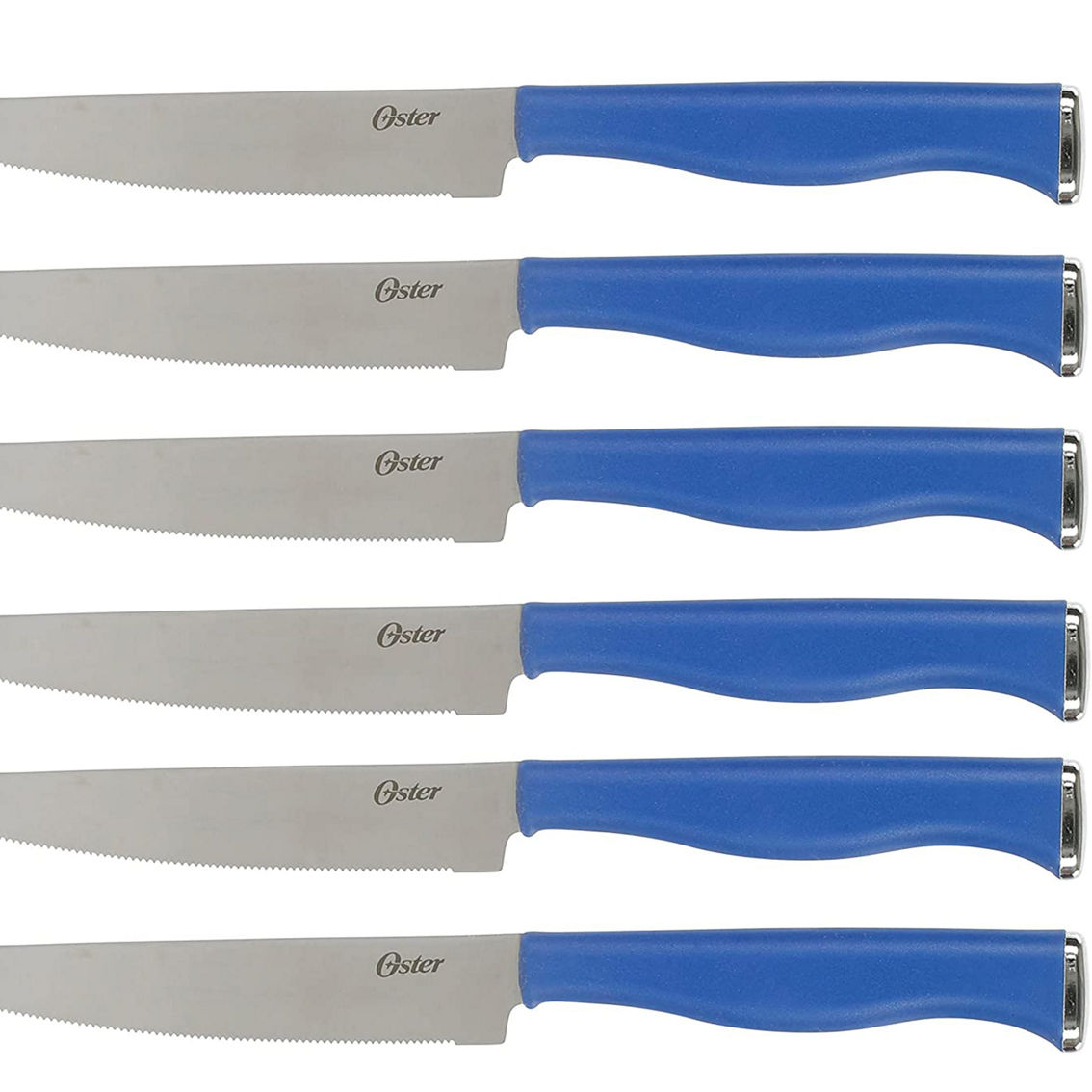 Oster Langmore 15 Piece Stainless Steel Blade Cutlery Set in Dark Blue - Image 4 of 5