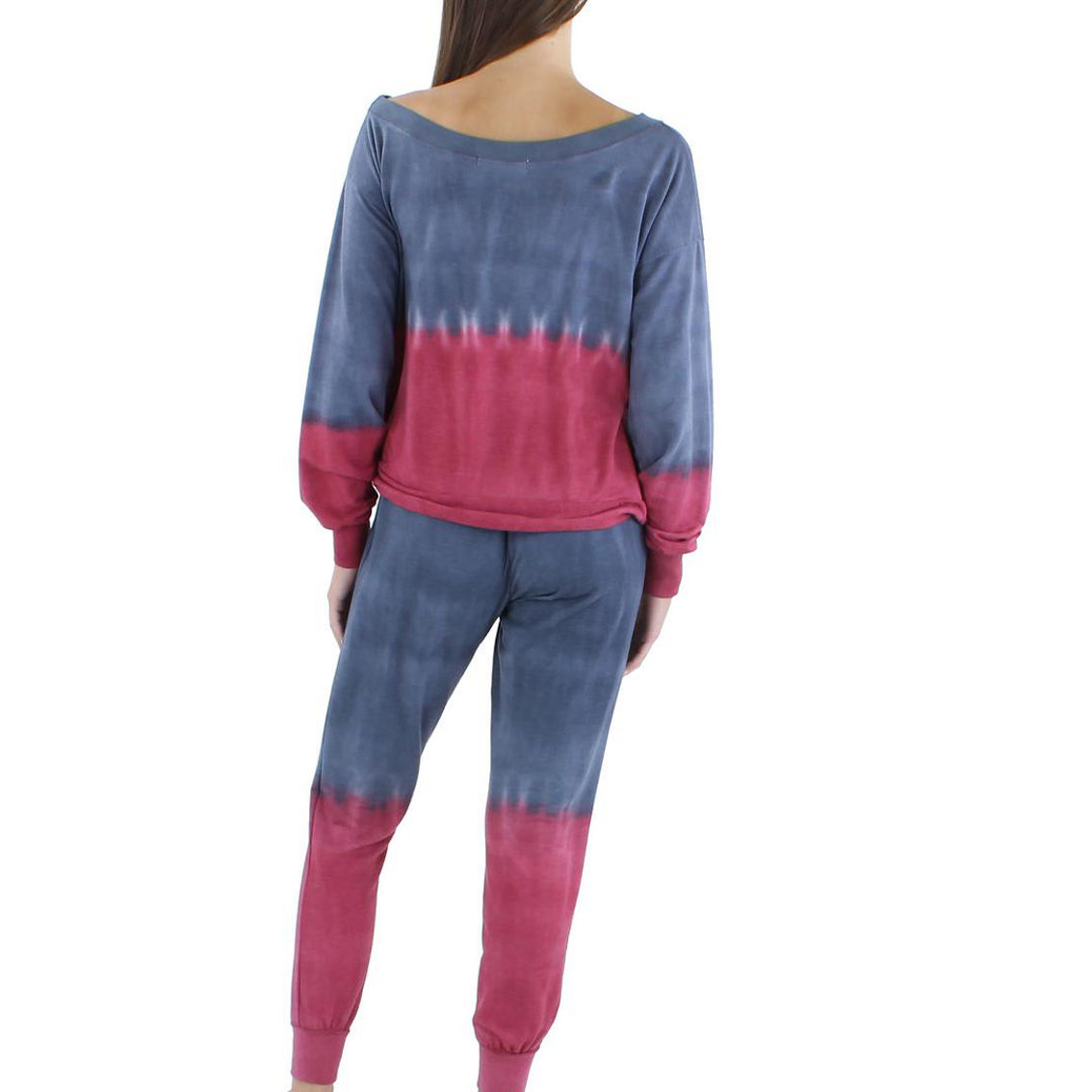 Womens Tie-Dye Fleece Lined Jogger Pants - Image 2 of 3