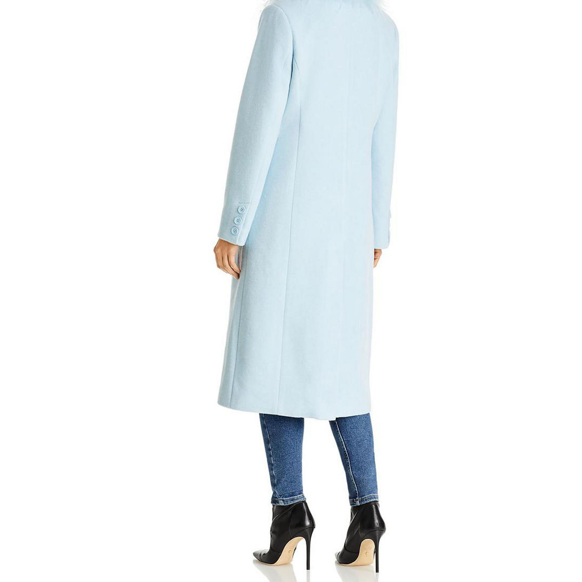 Womens Feather Jacket Trench Coat - Image 2 of 2