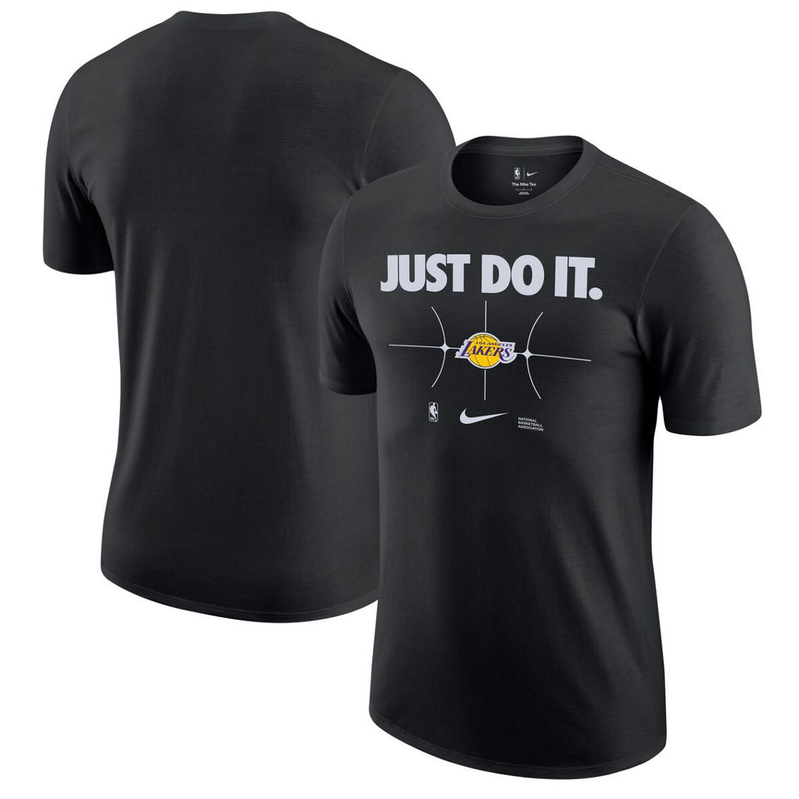 Nike Men's Black Los Angeles Lakers Just Do It T-Shirt - Image 2 of 4