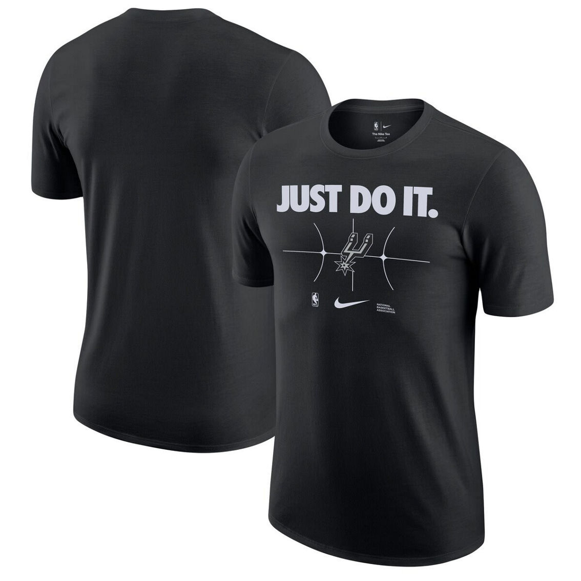 Nike Men's Black San Antonio Spurs Just Do It T-Shirt - Image 2 of 4