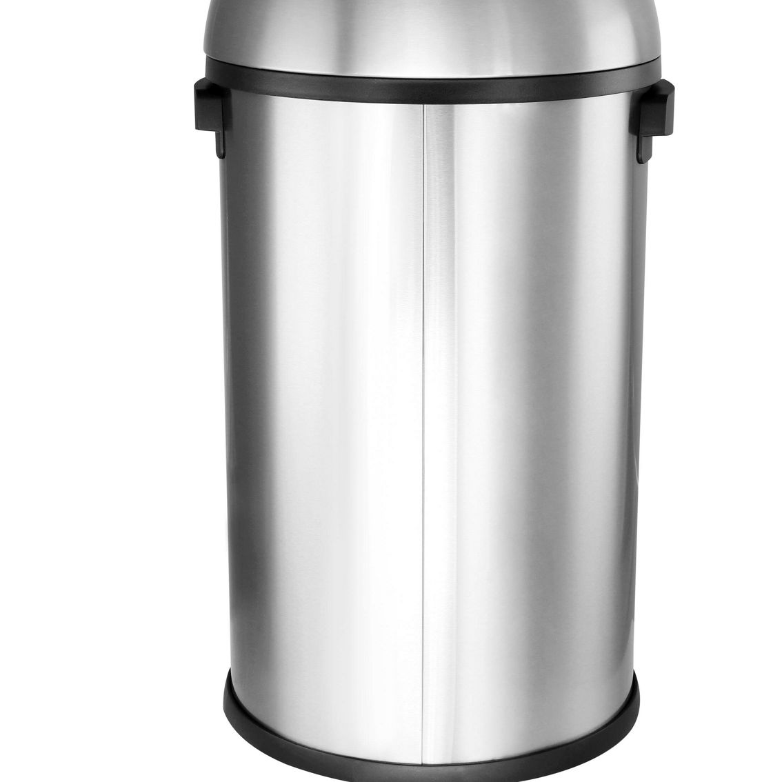 Elama 65 Liter Large 17 Gallon Swing Lid Stainless Steel Cylindrical Trash Bin - Image 2 of 5