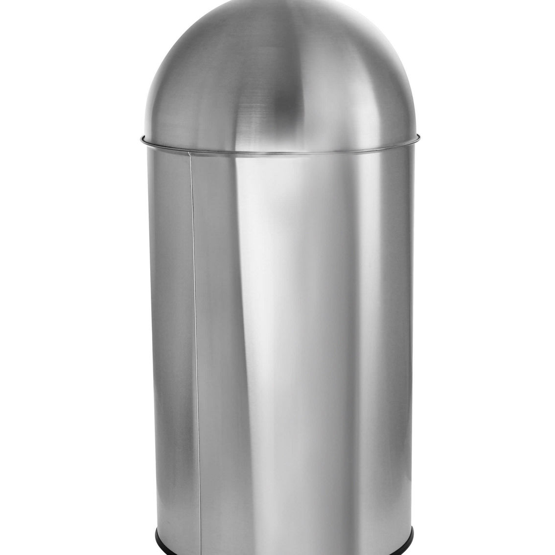 Elama 50 Liter Large 13 Gallon Push Lid Stainless Steel Cylindrical Home and Kit - Image 3 of 5