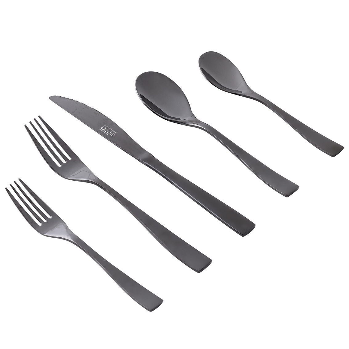 Gibson Home Holland Road 20 Piece Black Stainless Steel Flatware Set - Image 2 of 4