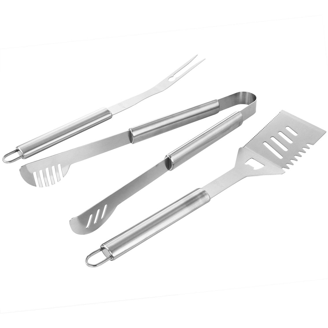 Oster Baldwin 3 Piece Stainless Steel Barbecue Tool Set in Silver - Image 2 of 5
