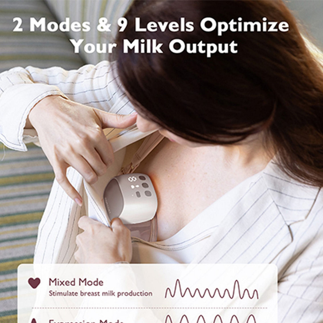 Momcozy S9 Pro Wearable Electric Breast Pump - Image 4 of 5