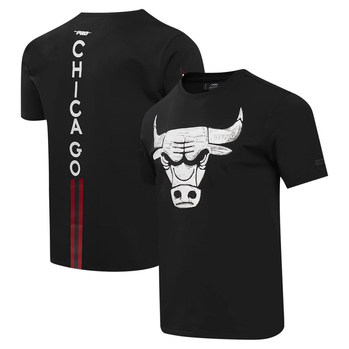 Pro Standard Men's Black Chicago Bulls T-Shirt - Image 2 of 2