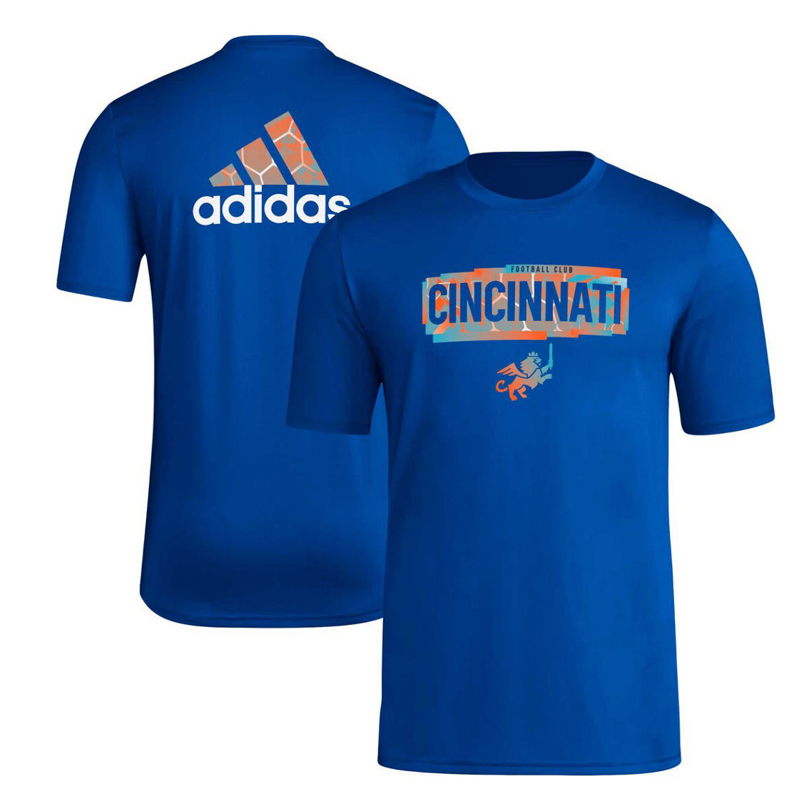 adidas Men's Blue FC Cincinnati Local Pop AEROREADY T-Shirt - Image 2 of 4