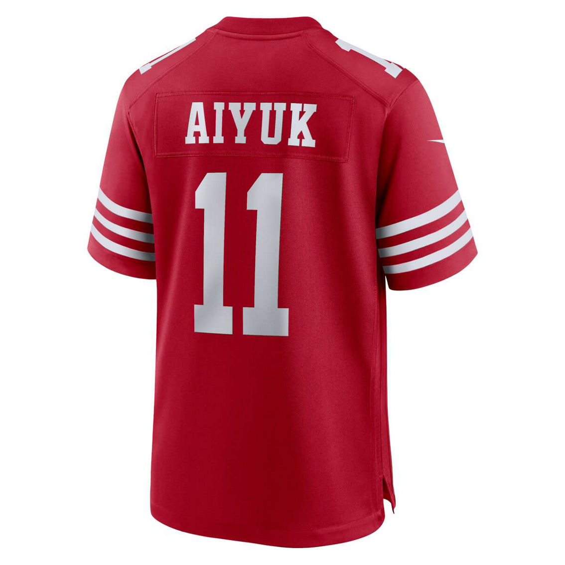 Nike Men's Brandon Aiyuk Scarlet San Francisco 49ers Super Bowl LVIII Game Jersey - Image 4 of 4