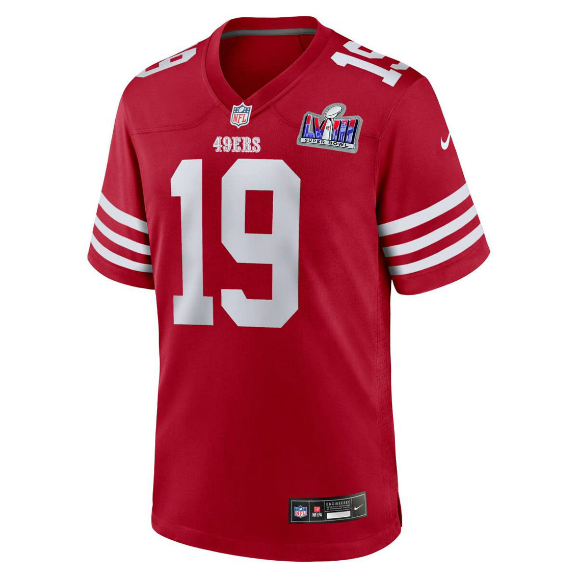 Nike Men's Deebo Samuel Scarlet San Francisco 49ers Super Bowl LVIII Game Jersey - Image 3 of 4