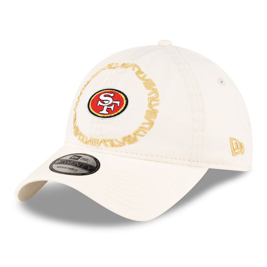 New Era Men's Cream San Francisco 49ers Super Bowl LVIII 9TWENTY Adjustable Hat - Image 4 of 4