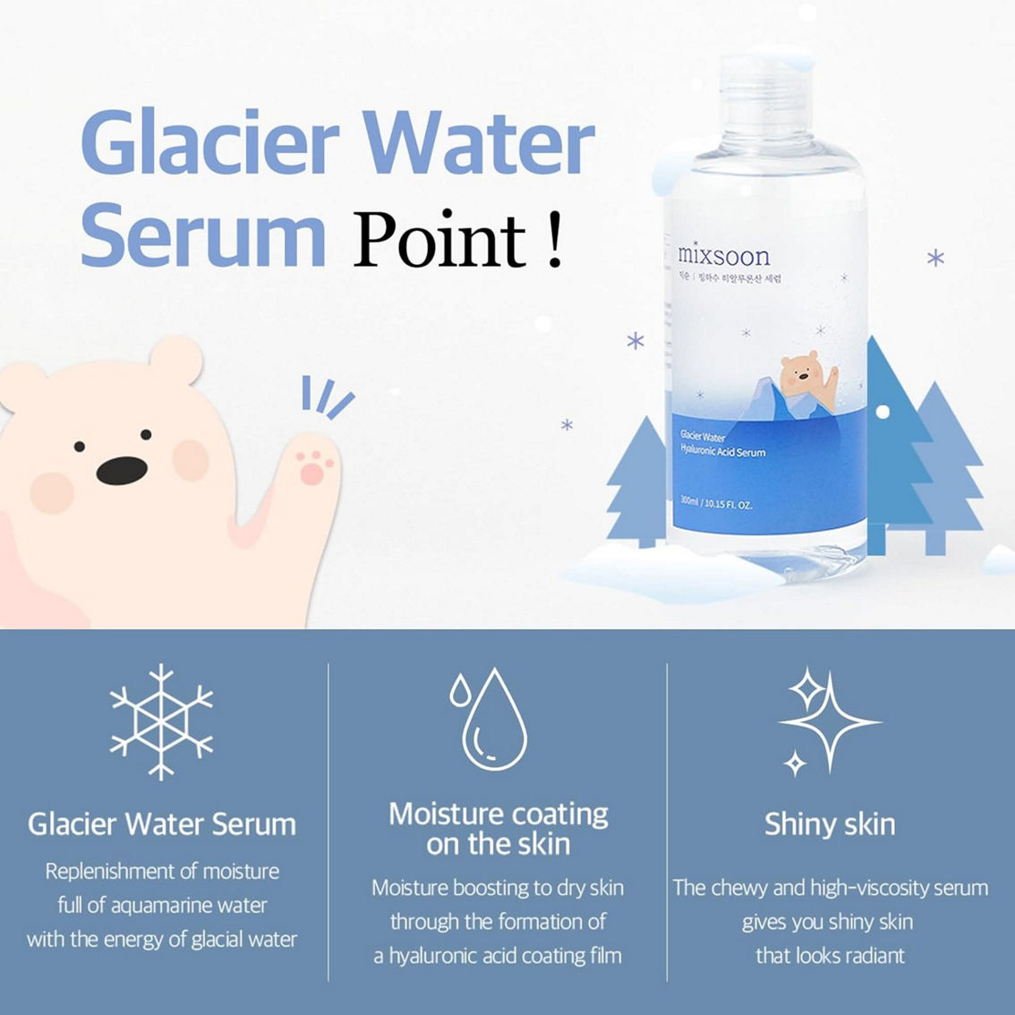 MIXSOON Glacier Water Hyaluronic Acid Serum 300 ml - Image 2 of 4