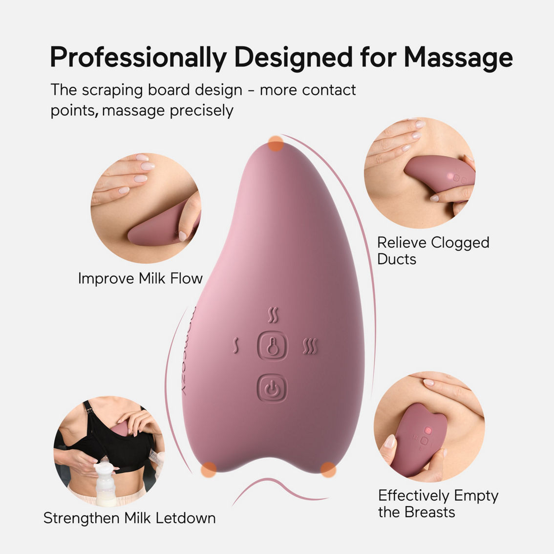 Momcozy Warming and Vibration Lactation Massager - Image 2 of 4