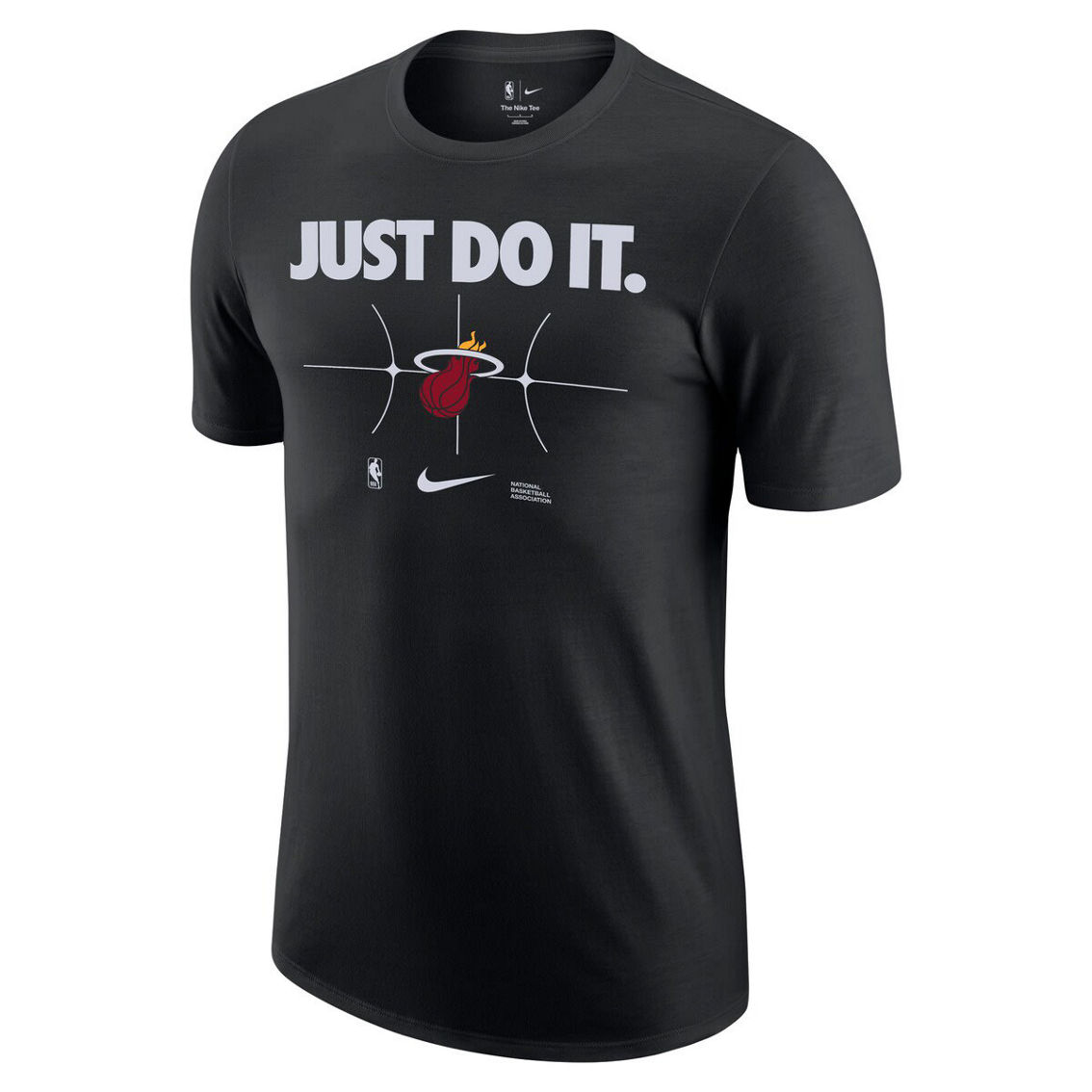 Nike Men's Black Miami Heat Just Do It T-Shirt - Image 3 of 4