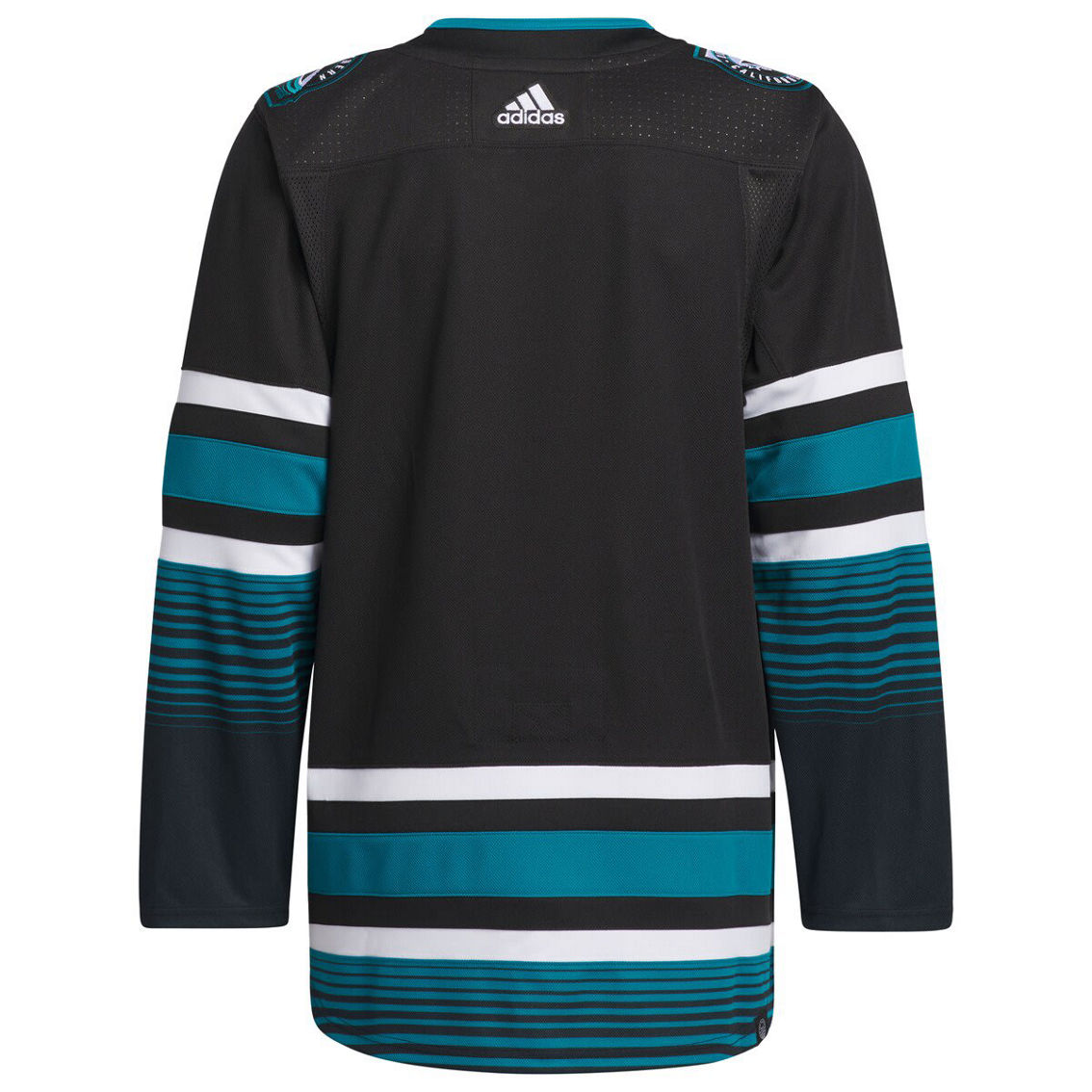 adidas Men's Black San Jose Sharks Alternate Authentic Primegreen Jersey - Image 4 of 4