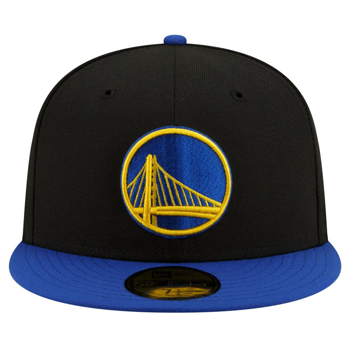 New Era Men's Black/Royal Golden State Warriors 2-Tone 59FIFTY Fitted Hat - Image 3 of 4