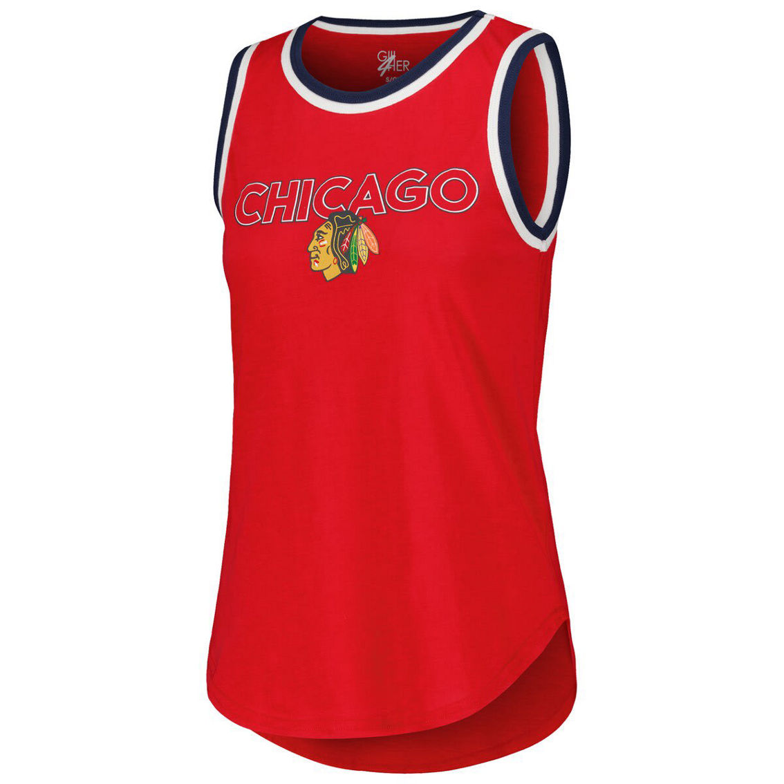 G-III 4Her by Carl Banks Women's Red Chicago Blackhawks Strategy Tank Top - Image 3 of 4