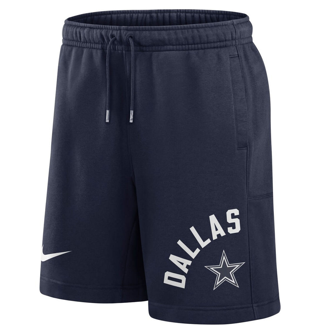 Nike Men's Navy Dallas Cowboys Arched Kicker Shorts - Image 3 of 4