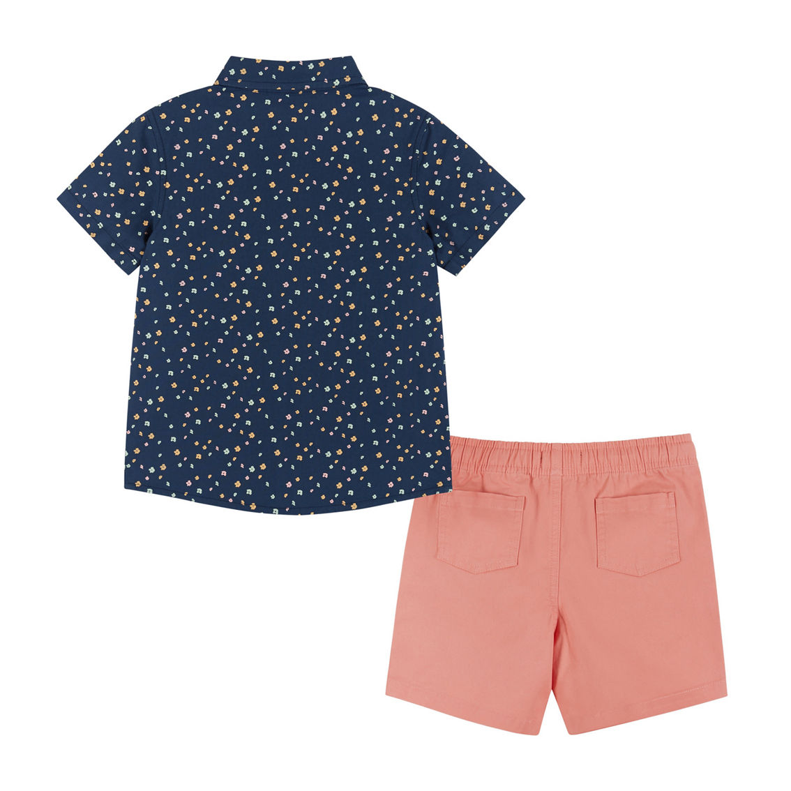 Floral Print Woven Top and Shorts Set - Image 2 of 5