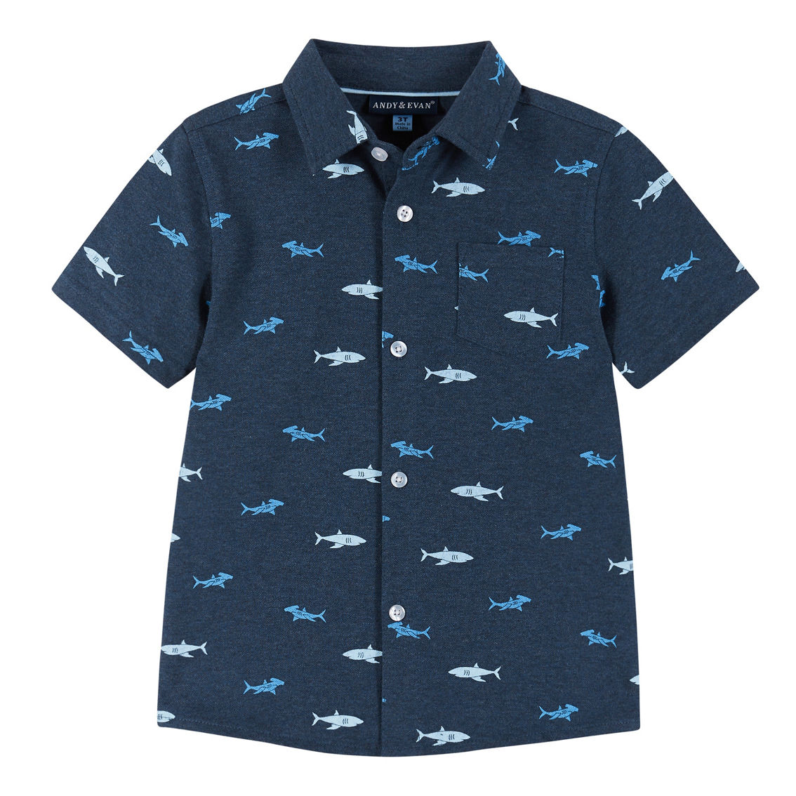 Short Sleeve Buttondown and Shorts Set - Sharks - Image 3 of 5