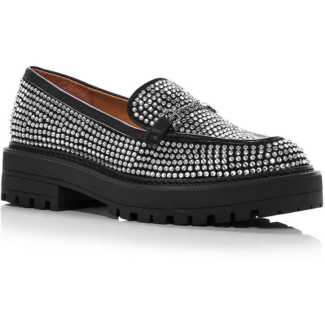 Laurs Womens Leather Lug Sole Loafers - Image 4 of 5