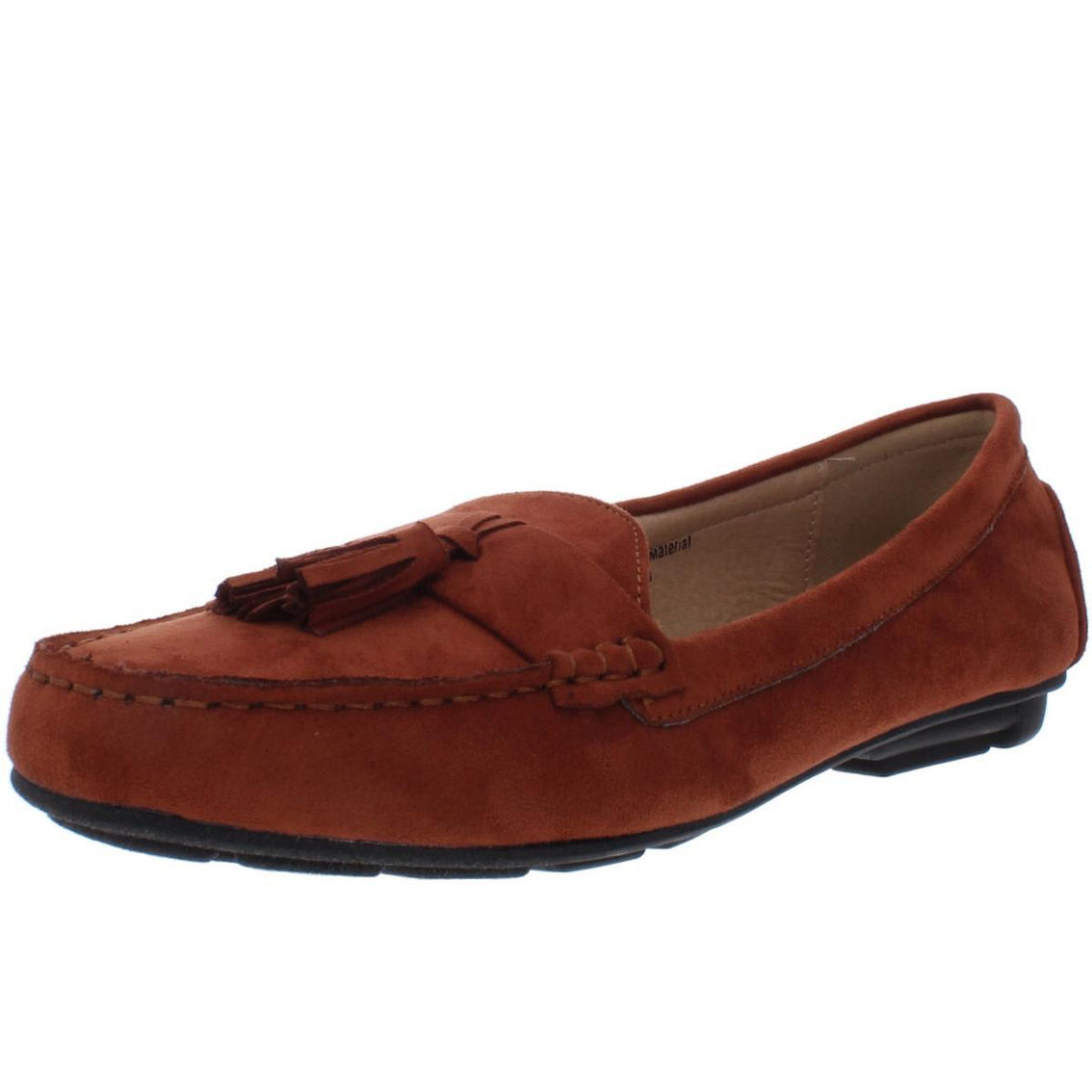 Cate Womens Suede Slip On Moccasins - Image 4 of 5