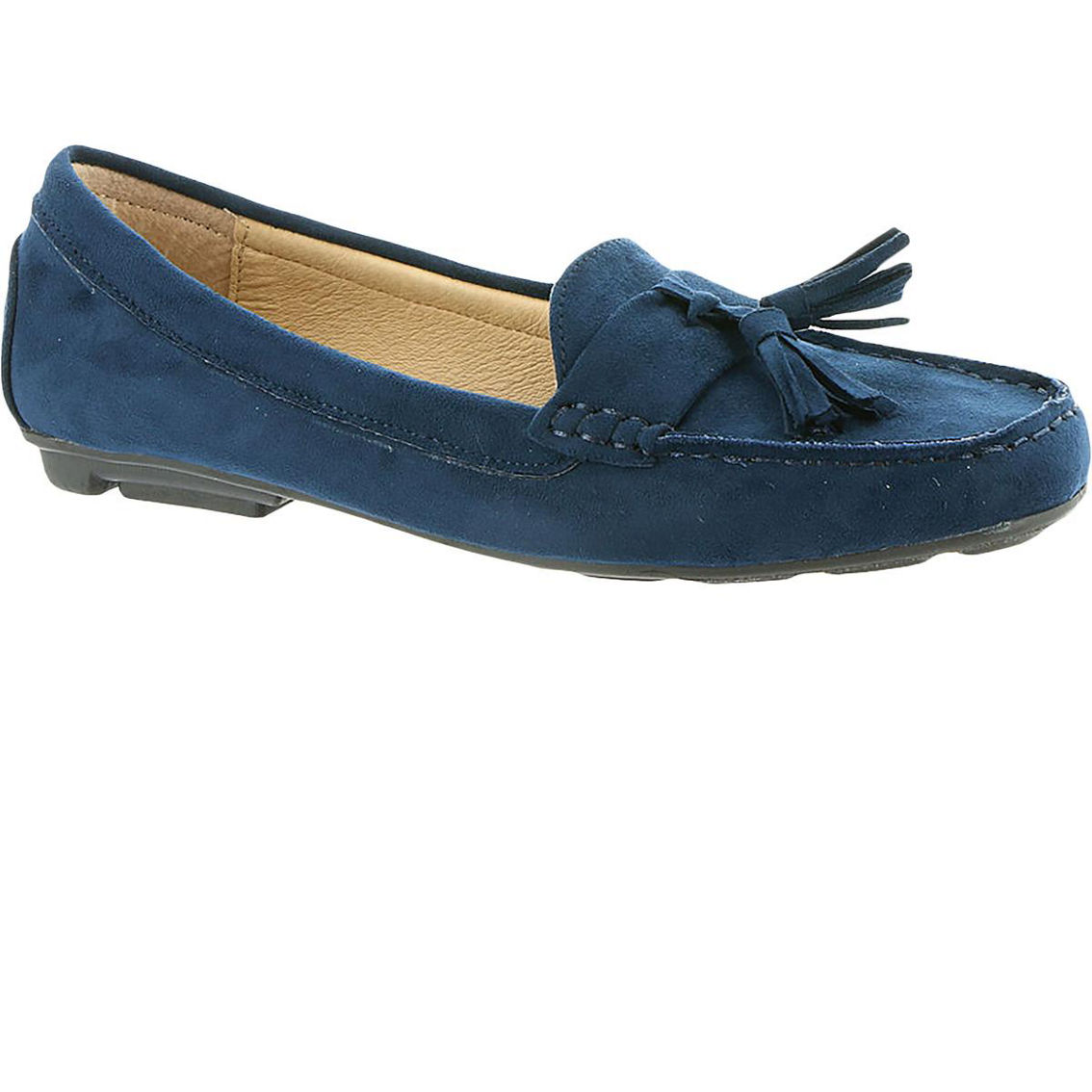 Cate Womens Suede Slip On Moccasins - Image 5 of 5