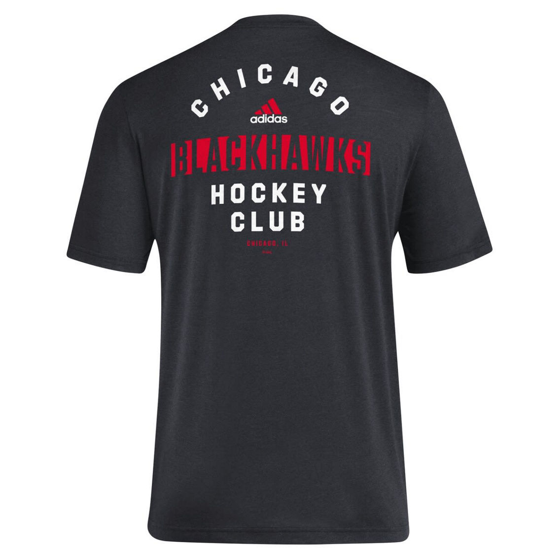 adidas Men's Black Chicago Blackhawks Blend T-Shirt - Image 4 of 4