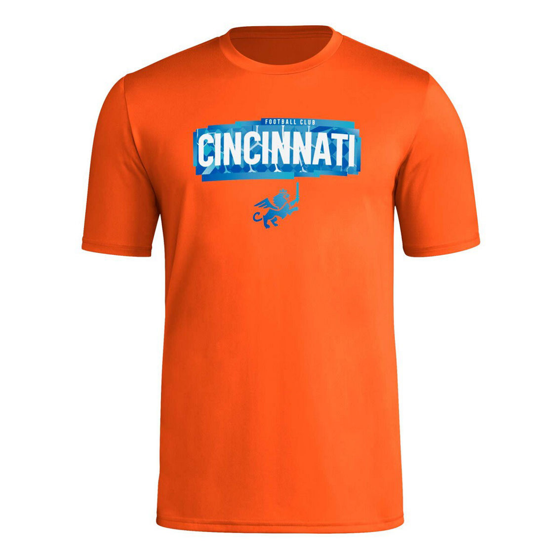 adidas Men's Orange FC Cincinnati Local Pop AEROREADY T-Shirt - Image 3 of 4