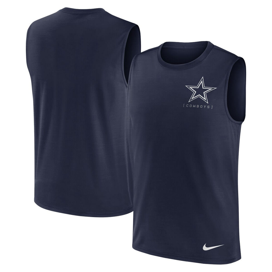 Nike Men's Navy Dallas Cowboys Muscle Tank Top - Image 2 of 4
