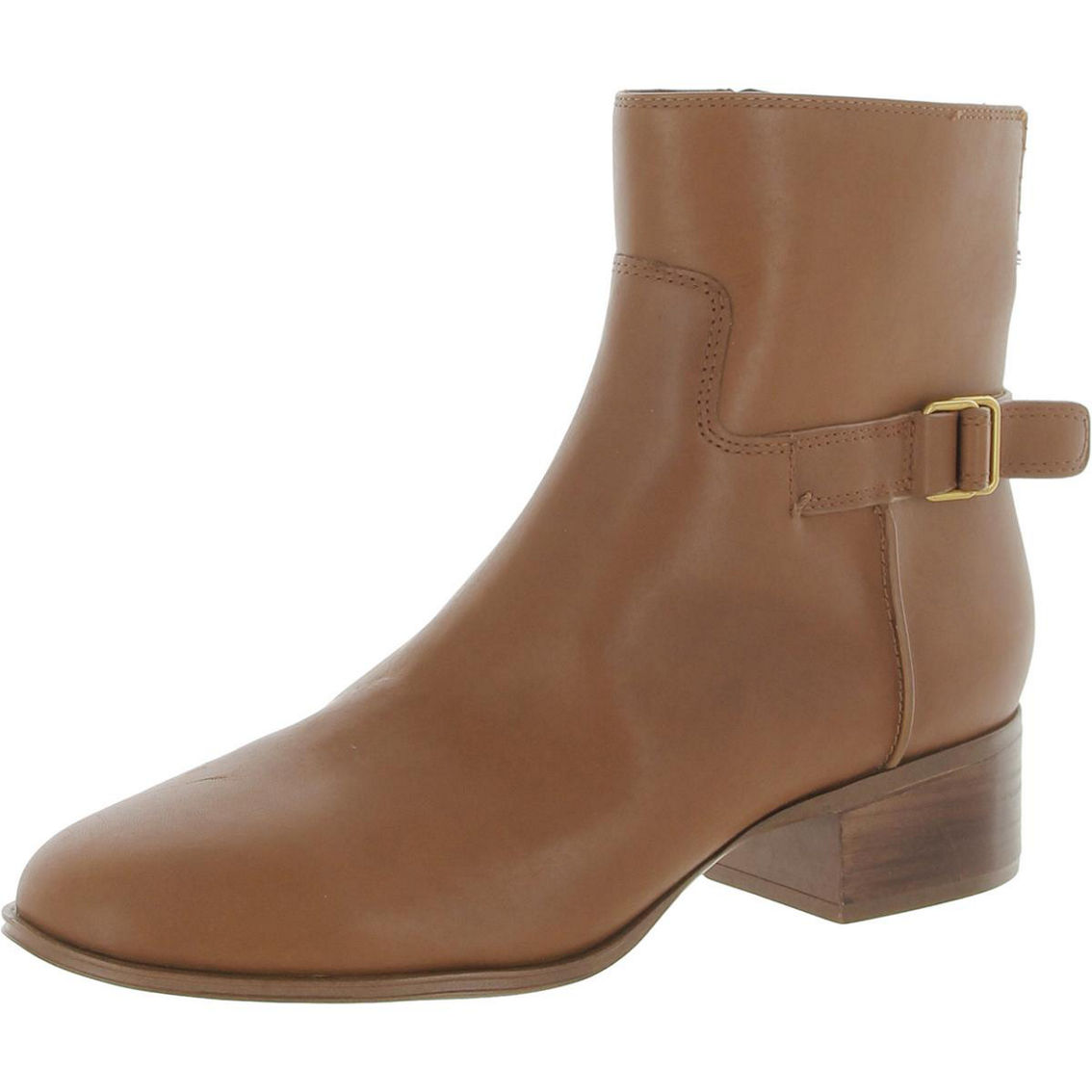 Joanne Womens Leather Western Ankle Boots - Image 4 of 4