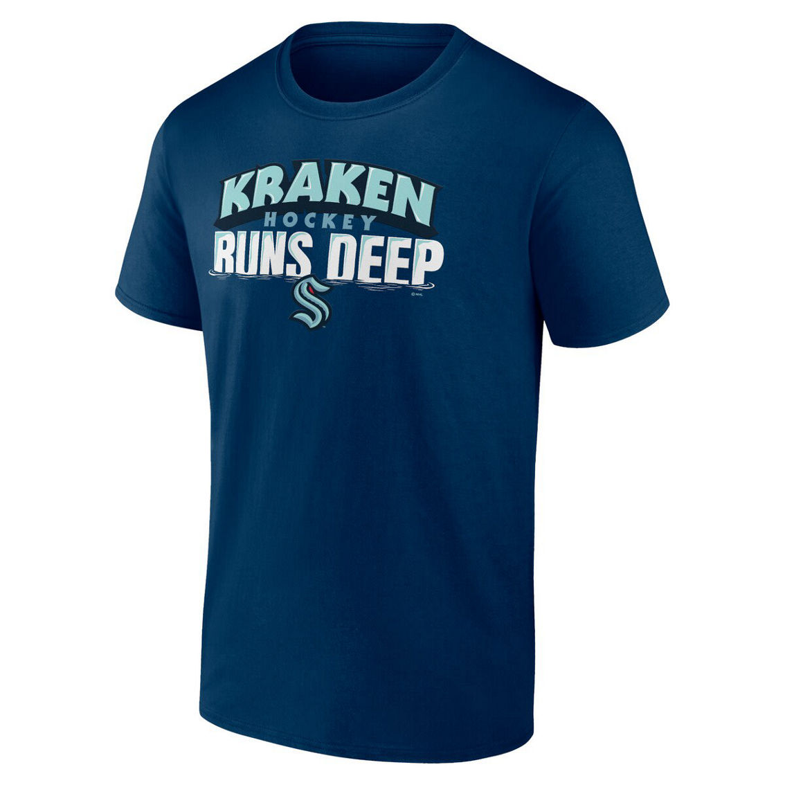 Fanatics Men's Fanatics Deep Sea Blue Seattle Kraken Local T-Shirt - Image 3 of 4
