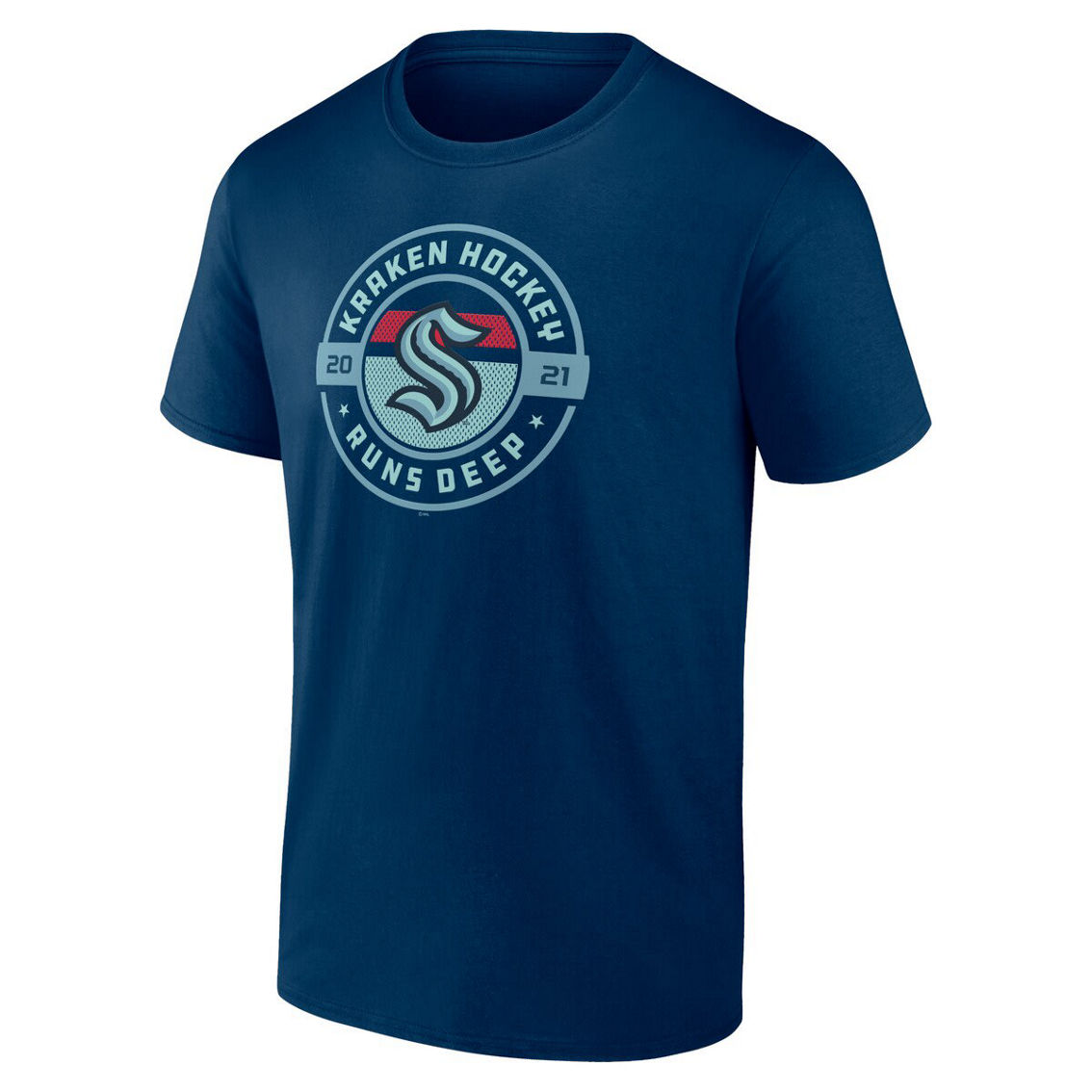 Fanatics Men's Fanatics Deep Sea Blue Seattle Kraken Local T-Shirt - Image 3 of 4