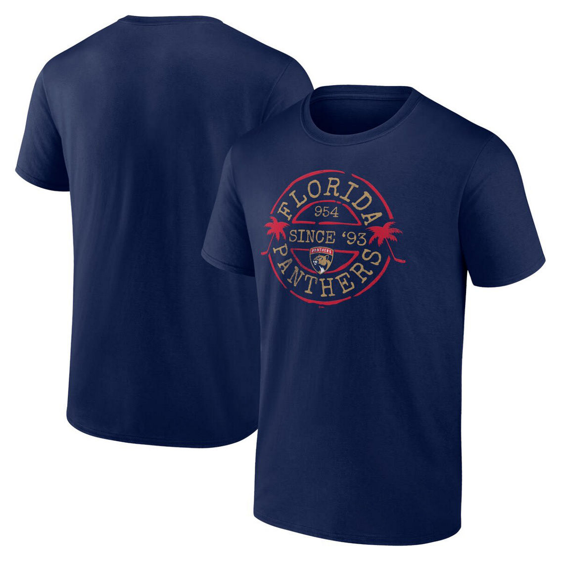 Fanatics Men's Fanatics Navy Florida Panthers Local T-Shirt - Image 2 of 4