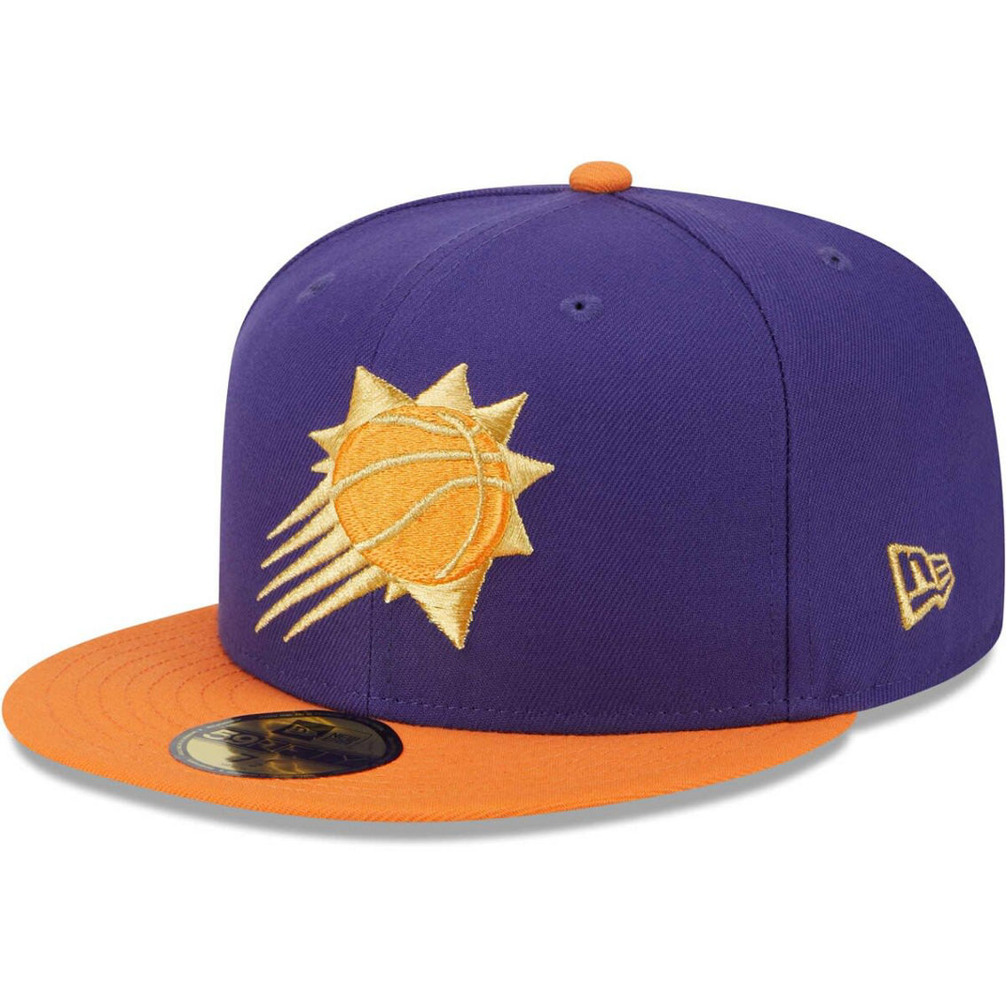 New Era Men's Purple/Orange Phoenix Suns Gameday Gold Pop Stars 59FIFTY Fitted Hat - Image 4 of 4