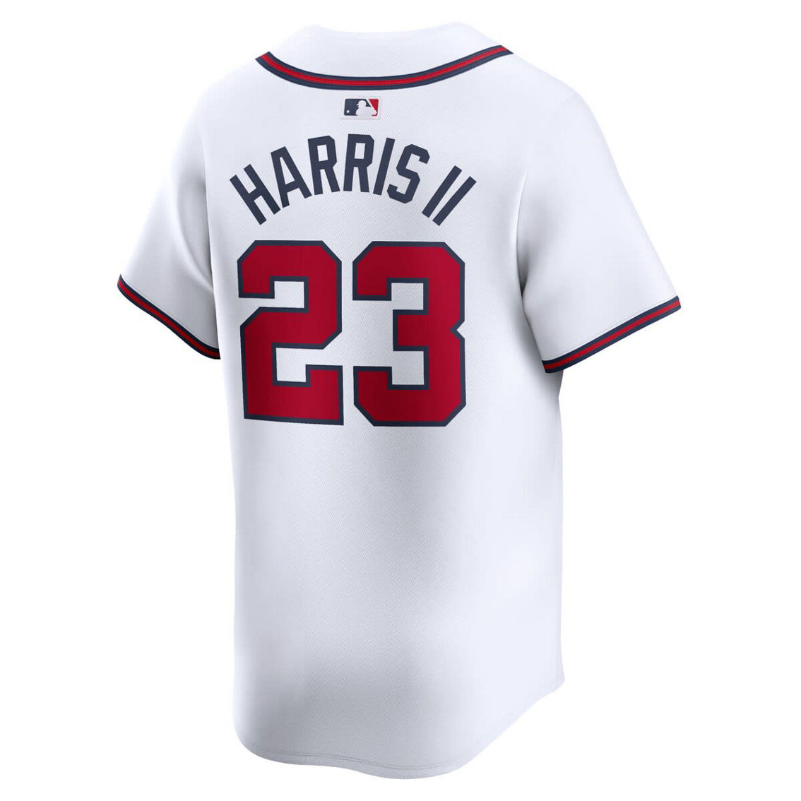 Nike Men's Michael Harris II White Atlanta Braves Home Limited Player Jersey - Image 4 of 4